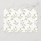 ヴィンテージの水彩樹結婚の願い井戸 エンクロージャーカード (裏面)