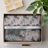 ヴィンテージの水彩画の白いバラのbabeisの呼吸 薄葉紙 (ギフト)