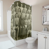 ヴィンテージの水泳チーム シャワーカーテン (インサイチュ)