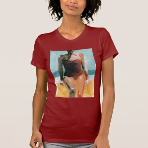 ヴィンテージの水泳-赤い水着 Tシャツ