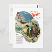 ヴィンテージの水着の友達 ポストカード (正面/裏面)