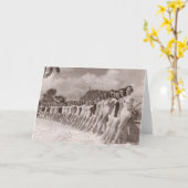 ヴィンテージの水着の挨拶状- 1780018.jpg カード (黄色い花)