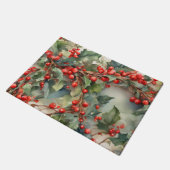 ヴィンテージの水色のホリー離れベリー ドアマット (アングル)