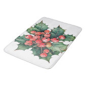 ヴィンテージの水色のホリー離れベリー バスマット (アングル)