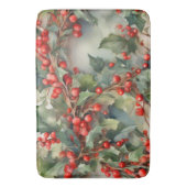 ヴィンテージの水色のホリー離れベリー バスマット (正面縦)