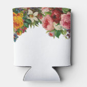 ヴィンテージの水色の花のバラ素朴結婚性 缶クーラー