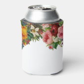 ヴィンテージの水色の花のバラ素朴結婚性 缶クーラー