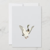 ヴィンテージの水色バーディーの方法で赤ちゃんシャワー 招待状 (裏面)