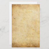 ヴィンテージの汚れた硫酸紙 便箋 (正面/裏面)