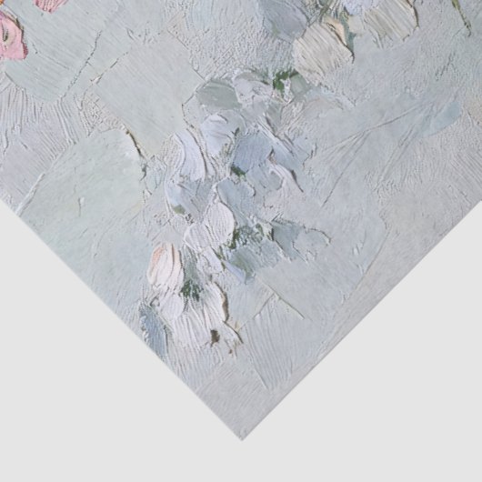 ヴィンテージの油絵野花の切り離 薄葉紙 (詳細)