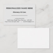 ヴィンテージの法律の専門の名刺 名刺 (正面/裏面)