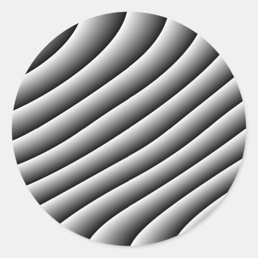 ヴィンテージの波線のシール ラウンドシール (正面)