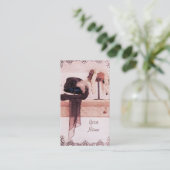 ヴィンテージの洋品店の名刺 名刺 (スタンド正面)