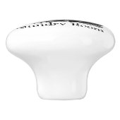 ヴィンテージの洗濯室は搾取者に着せます セラミックノブ (側面)