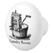 ヴィンテージの洗濯室は搾取者に着せます セラミックノブ (右)