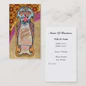 ヴィンテージの洗面所水ポスター名刺 名刺 (正面/裏面)