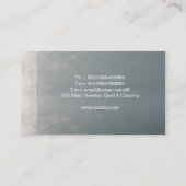 ヴィンテージの浅浮き彫りの花の壁のコンクリートの芸術 名刺 (裏面)