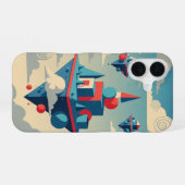 ヴィンテージの浮島 iPhone 16ケース (裏面横)