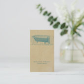 ヴィンテージの浴槽 名刺 (スタンド正面)