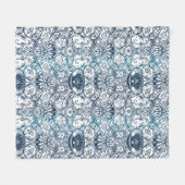 ヴィンテージの海兵隊員パターン フリースブランケット (正面(横))