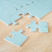 ヴィンテージの海岸の高さNJ Map (1953年) ジグソーパズル (側面)