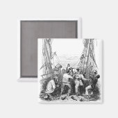 ヴィンテージの海賊と難破船 マグネット (正面/裏面)