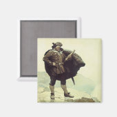 、ヴィンテージの海賊ビルBones NC Wyethによる大尉 マグネット (正面/裏面)