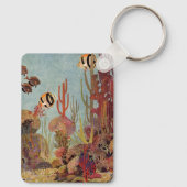 ヴィンテージの海、熱帯コーラルアンジェフィッシュ キーホルダー (裏面)