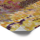 ヴィンテージの海、熱帯コーラルアンジェフィッシュ ポスター (角)