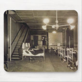 ヴィンテージの消防士-消防署のベッドのマウスパッド マウスパッド (正面)