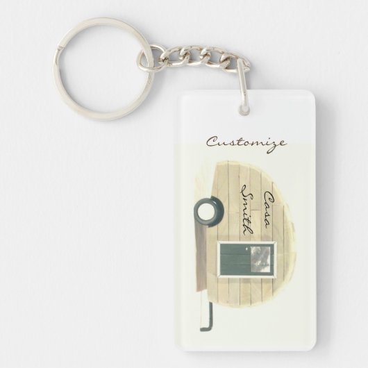 ヴィンテージの涙のトレーラーのジプシーのキャラバン キーホルダー (正面)