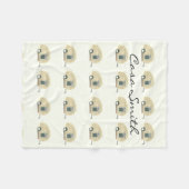 ヴィンテージの涙のトレーラーのジプシーのキャラバン フリースブランケット (正面(横))