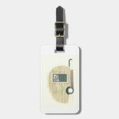 ヴィンテージの涙のトレーラーのジプシーのキャラバン ラゲッジタグ (正面縦)