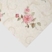 ヴィンテージの淡いピンクのバラ 薄葉紙 (詳細)