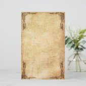 ヴィンテージの渦巻の文房具 便箋 (スタンド正面)