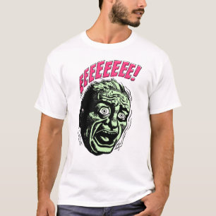 ヴィンテージの漫画によっておびえさせている人 Tシャツ