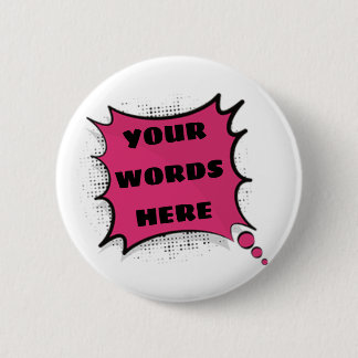 ヴィンテージの漫画のスーパーヒーローの戦いの泡はIをカスタマイズ 缶バッジ