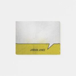 ヴィンテージの漫画本のスピーチの泡 ポストイット