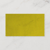 ヴィンテージの漫画本の黄色の明暗中間部 名刺 (裏面)