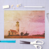 ヴィンテージの灯台ティッシュペーパー 薄葉紙 (クラフト)