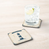 ヴィンテージの灯台ポスター1 コースター (右側)