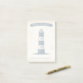 ヴィンテージの灯台ポスター1 ポストイット (デスク上)