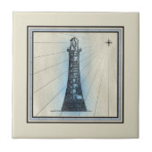 ヴィンテージの灯台 タイル (正面)