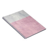 ヴィンテージの灰色と青色の壁絵を描 ノートブック (右側)