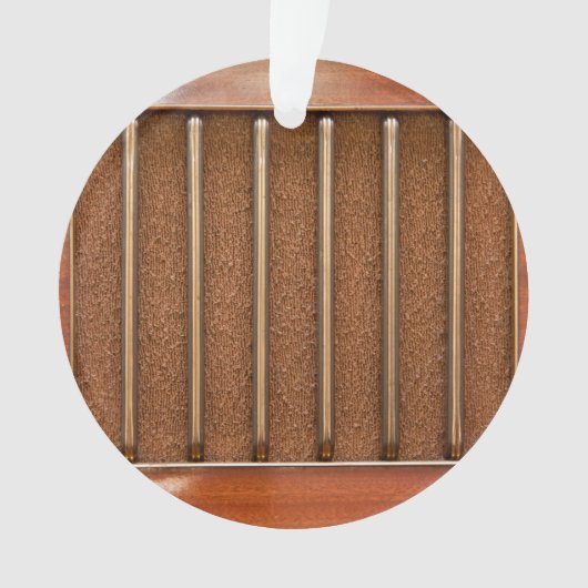 ヴィンテージの無線のスピーカー オーナメント (正面)