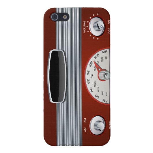 ヴィンテージの無線のiPhone 5の場合 iPhoneケース (裏面)