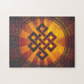 ヴィンテージの無限の結び目のプリント ジグソーパズル (横)