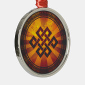 ヴィンテージの無限の結び目 メタルオーナメント (右)