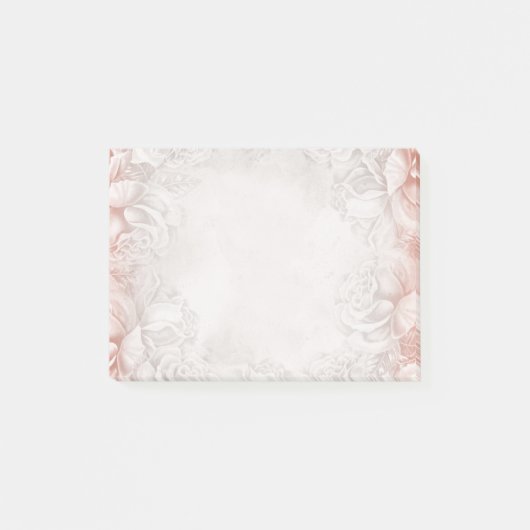 ヴィンテージの煙のモモの英国のバラのベージュニュートラル ポストイット (正面)