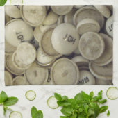 ヴィンテージの熱と冷たい磁器のノブ キッチンタオル (折り畳み)